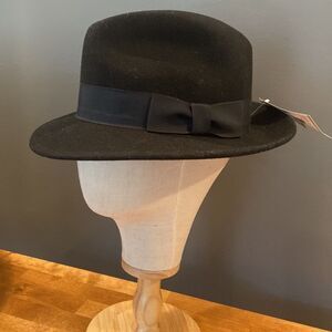 Lite Felt Crushable Water Repellent Black Fedora